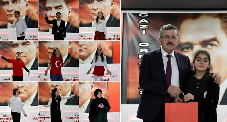 Tokat’ta İstiklal Marşı’nı en güzel okuyan sesler belli oldu