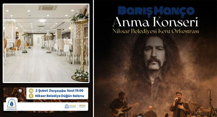 Niksar’da “Barış Manço” şarkılarla anılacak