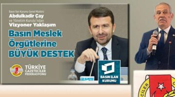 TGF’den, BİK Genel Müdürü Abdulkadir Çay’a teşekkür