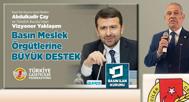 TGF’den, BİK Genel Müdürü Abdulkadir Çay’a teşekkür