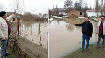 Tokat’ta Çekerek Irmağı taştı, Tarım arazileri sular altında kaldı
