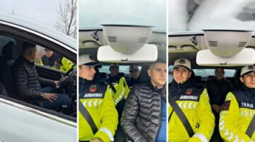 Tokat’ta kemer takmayan sürücüye kibar uyarı