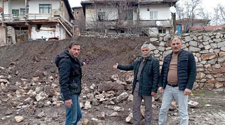 Tokat’ta aşırı yağış mahallede hasara yol açtı