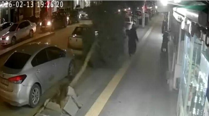 Tokat’ta fırtına ağacı devirdi, vatandaş saniyelerle kurtuldu