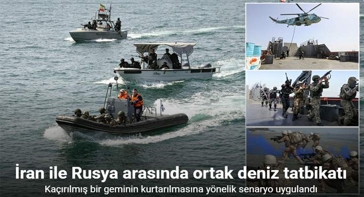 İran ile Rusya arasında ortak deniz tatbikatı