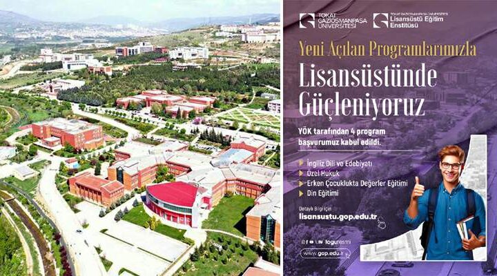 Tokat Gaziosmanpaşa Üniversitesi’nden 4 “Yeni Program”