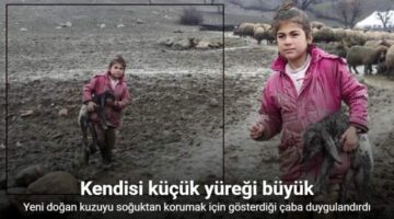 Kendisi küçük yüreği büyük Zeynep’in gösterdiği çaba duygulandırdı