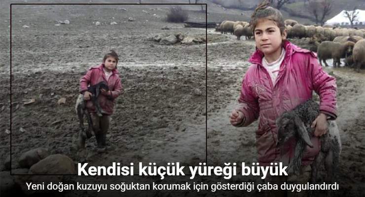 Kendisi küçük yüreği büyük Zeynep’in gösterdiği çaba duygulandırdı