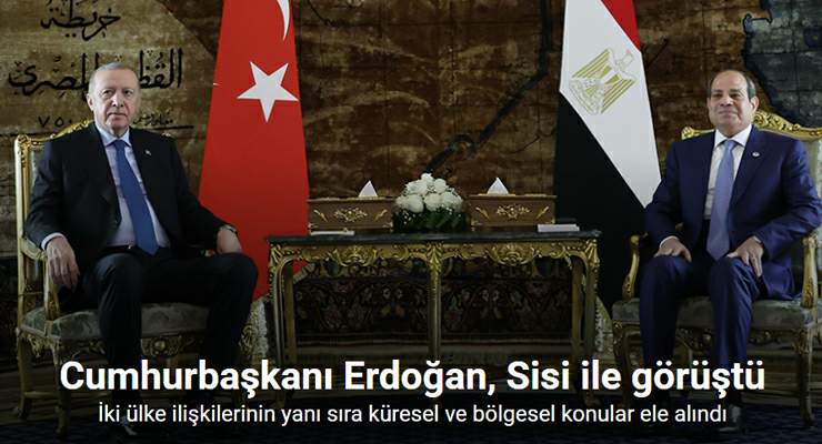 Cumhurbaşkanı Erdoğan, Sisi ile görüştü