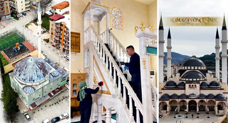 Tokat’ta camiler için Ramazan’a hazırlık