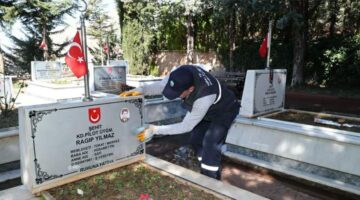 Tokat Belediyesi’nden bayram öncesi mezarlıklarda kapsamlı temizlik