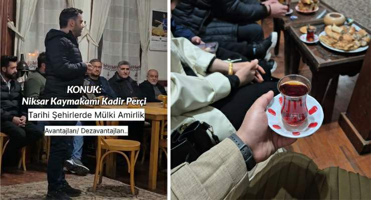 Salı Sohbetleri’nin bu hafta ki konuğu, Niksar Kaymakamı Kadir Perçi oldu