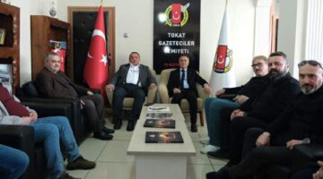 Rektör Fatih Yılmaz’dan Tokat Gazeteciler Cemiyeti Yönetimi’ne tebrik ziyareti