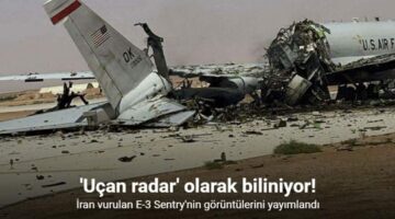 İran’ın Prens Sultan Üssü saldırısında vurulan E-3 Sentry’nin görüntüleri yayımlandı