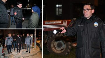 Başkan Yazıcıoğlu’dan gece mesaisi