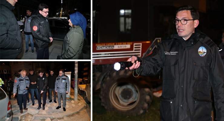 Başkan Yazıcıoğlu’dan gece mesaisi