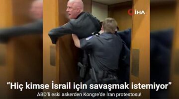 ABD Senatosu’nda eski askerden “Kimse İsrail için savaşmak istemiyor” protestosu