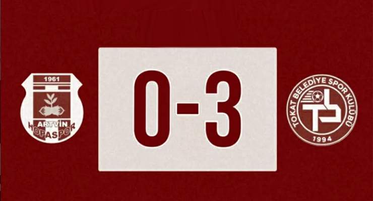 Tokat Belediye Spor: 3 Artvin Hopa Spor: 0