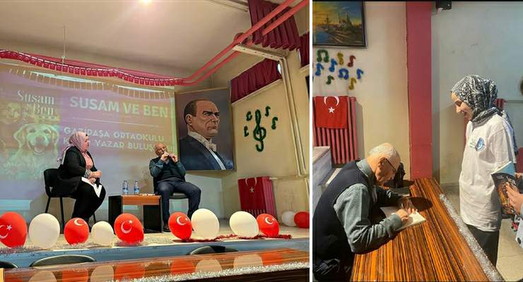 Sivas Gazipaşa Ortaokulu’nda kültür rüzgârı: SİYŞAD Yazarı Hamdi Demirel öğrencilerle buluştu
