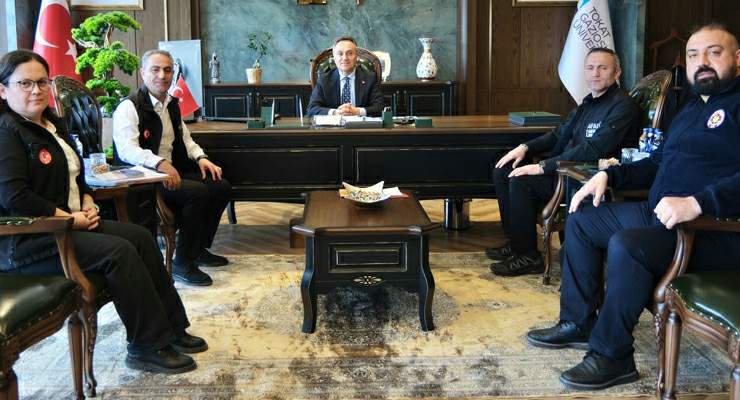 AFAD Heyeti’nden rektör Yılmaz’a ziyaret