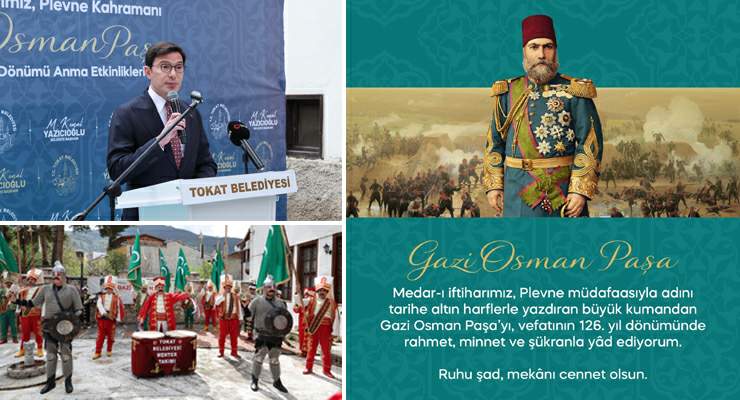 Plevne kahramanı Gazi Osman Paşa vefatının 126’ncı yılında unutulmadı