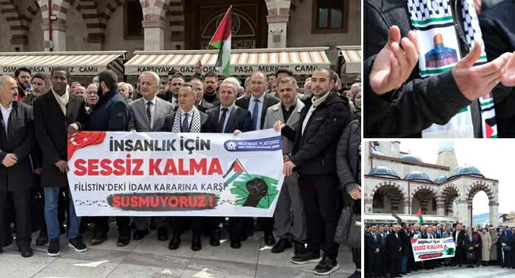 Tokat’tan Filistin’e güçlü mesaj “İnsanlık için sessiz kalma”