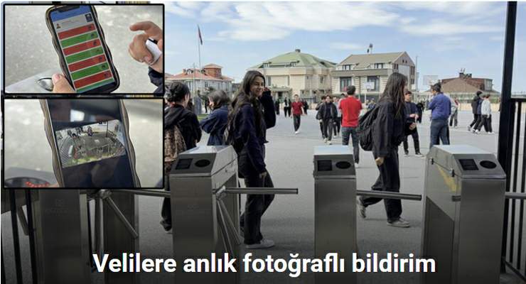 Lisede “üst düzey güvenlik” uygulaması, Velilere anlık fotoğraflı bildirim