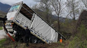 Tokat’ta tır devrildi: 3 kişi yaralandı, 6 hayvan telef oldu