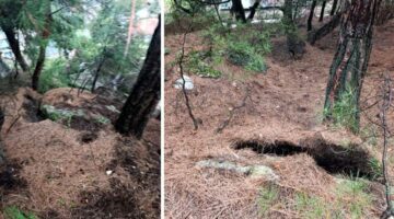 Tokat’ta heyelan ve kaya düşmesi nedeniyle 13 daire tahliye edildi