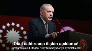 Cumhurbaşkanı Erdoğan: “Hepimizin yüreğine kor ateş düşüren saldırının siyasi polemiklere malzeme yapılmaması, ahlaki bir görevdir”