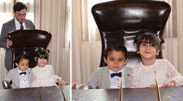 Minikler 23 Nisan’da “Başkanlık” koltuğuna oturdu