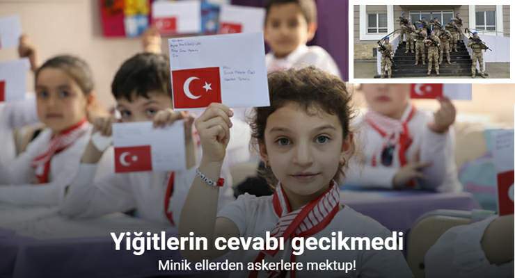 Minik eller yiğit yürekler için mektup yazdı, yiğitlerin cevabı gecikmedi