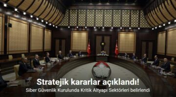 Siber Güvenlik Kurulu’nda “Kritik Altyapı Sektörleri” belirlendi