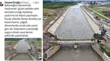 Eski bakan Veysel Eroğlu’ndan “Yeşilırmak” uyarısı