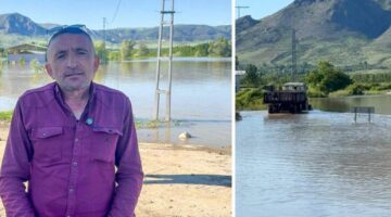 Yeşilırmak taştı, Pazar’da köy arazileri sular altında kaldı