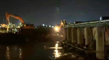 Turhal’da taşkın riskine karşı su bendi kontrollü şekilde yıkıldı