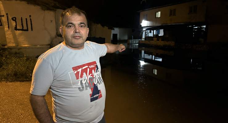Turhal’da Yeşilırmak suyu taştı, bazı evleri su bastı