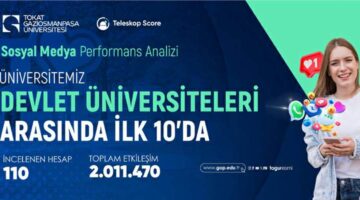 TOGÜ, Dijital iletişimde Devlet üniversiteleri arasında 7. sırada