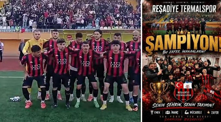 57 Yıllık hasret sona erdi, Reşadiye Termalspor Şampiyon