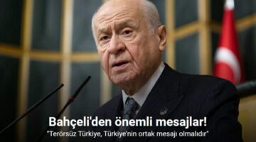 MHP lideri Bahçeli: “Terörsüz Türkiye, Türkiye’nin ortak mesajı olmalıdır”