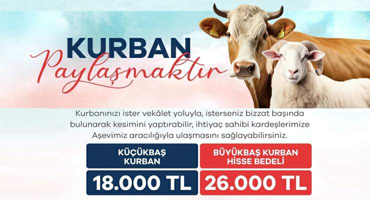 Tokat Belediyesi’nden “Kurban Bağışı” kampanyası