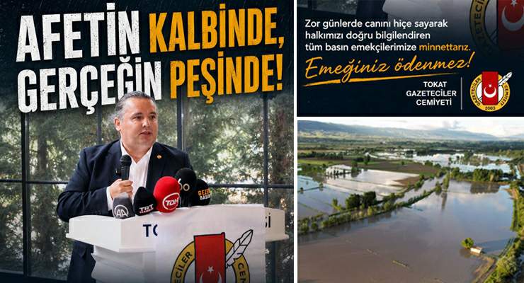 Tokat Gazeteciler Cemiyeti’nden “Basın Emekçileri’ne Teşekkür”
