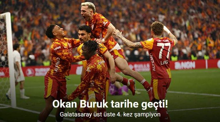 Galatasaray üst üste 4. kez şampiyon