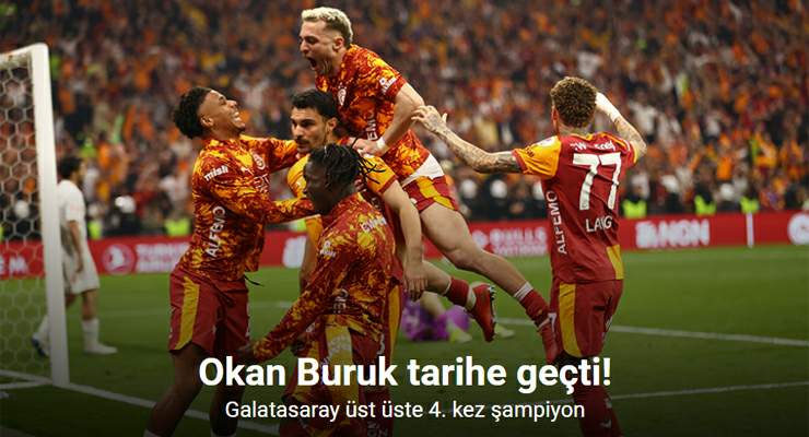 Galatasaray üst üste 4. kez şampiyon