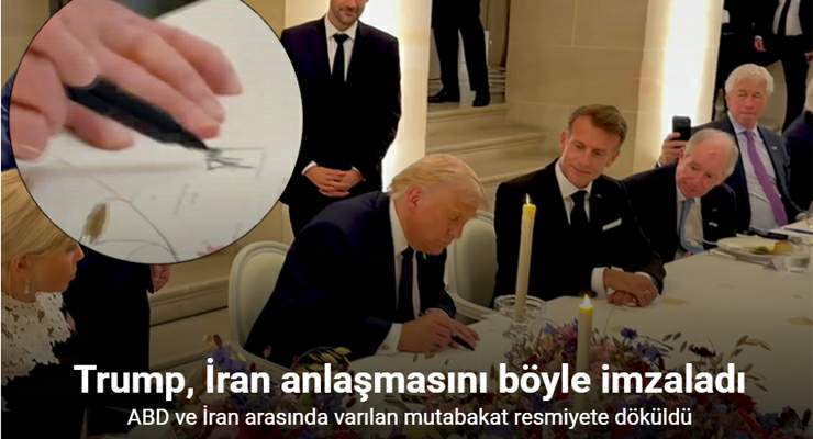 Beyaz Saray, Trump’ın İran anlaşmasını imzaladığı anın görüntülerini yayınladı