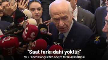 Bahçeli: “Seçimlerin zamanında yapılmasıyla Cumhurbaşkanımızın danışmanının verdiği tarih arasında saat farkı dahi yoktur”