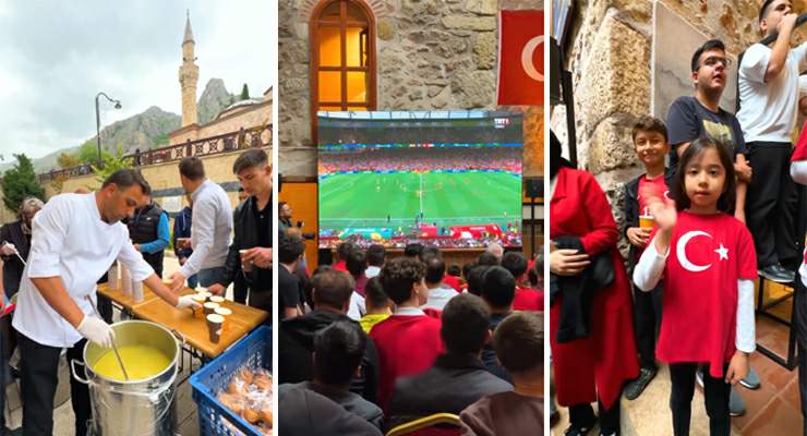 Tokat Yağıbasan’da “Milli Maç” heyecanı