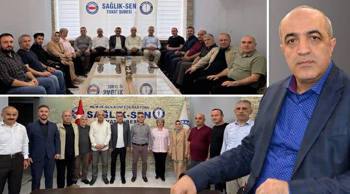 Tokat Memur-Sen, Sağlık Sen’e “Hayırlı Olsun” ziyareti gerçekleştirdi