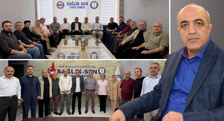 Tokat Memur-Sen, Sağlık Sen’e “Hayırlı Olsun” ziyareti gerçekleştirdi