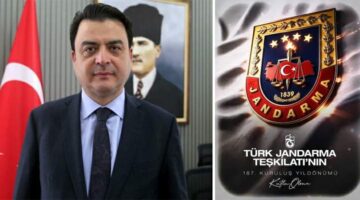 Vali Abdullah Köklü’nün “Jandarma Teşkilatının 187. Kuruluş” yıldönümü mesajı